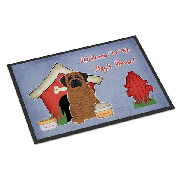Carolines Treasures Dog House Collection Mastiff Brindle Indoor or Outdoor Mat, 24 x 0.25 x 36 in. BB2769JMAT - main